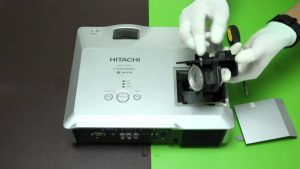 Hitachi Projector Lamp Installation